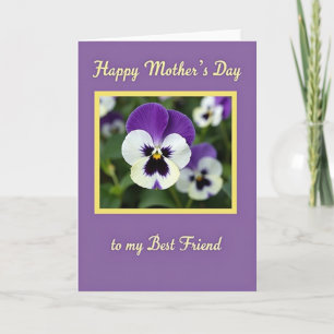 Sweet Mothers Day Pansy Card