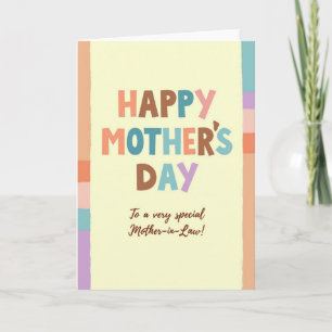 Sweet Mothers Day Pastel Blocks Card