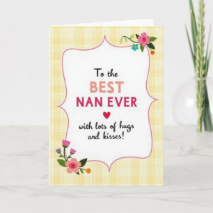 Sweet Mothers Day Plaid Art Card