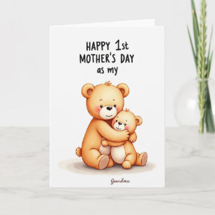 Sweet Mothers Day Plush Toy Card