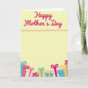 Sweet Mothers Day Presents Card