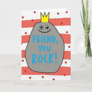 Sweet Mothers Day Rock Friend Card