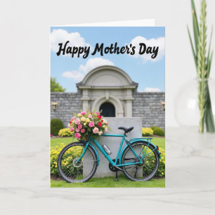 Sweet Mothers Day Rose Bicycle Card