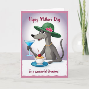Sweet Mothers Day Sighthound Card