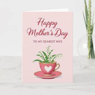 Sweet Mothers Day Tea Cup Card