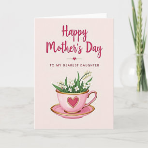 Sweet Mothers Day Teacup Art Card