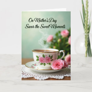 Sweet Mothers Day Teacup Card