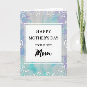 Sweet Mothers Day Watercolor Card