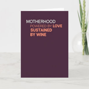 Sweet Mothers Day Wine Card