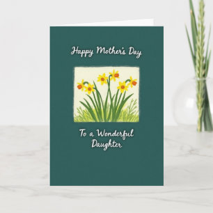 Sweet Mothers Day Yellow Card