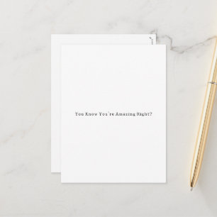 Sweet Motivational You're Amazing Card