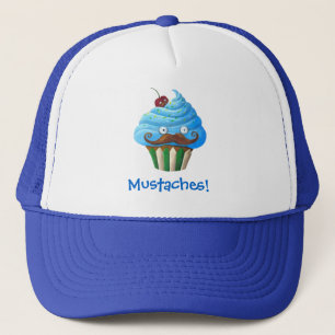 Sweet Moustached Cupcake Trucker Hat