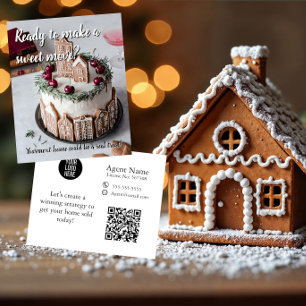 Sweet Move Real Estate Xmas Mailer gingerbread Flyer
