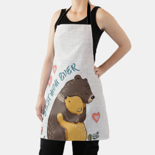 Sweet mum apron, mother day gift, Best mum ever Apron