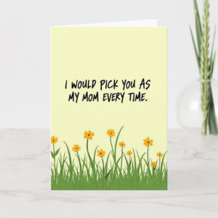 Sweet Mum Meadow Illustration Card