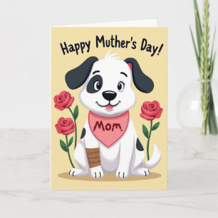 Sweet Muthers Day Dog Art Card