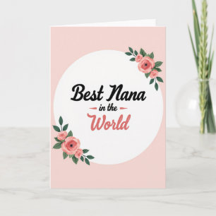 Sweet Nana Floral Card