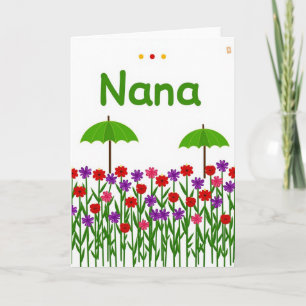 Sweet Nanas Day Floral Card