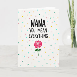 Sweet Nanas Floral Day Card