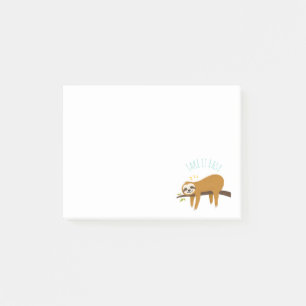 Sweet Napping Sloth "Take It Easy"   Post-it Notes