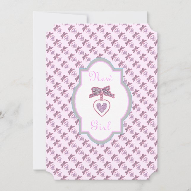 Sweet New Girl Announcement (Front)