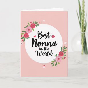 Sweet Nonna Floral Mothers Day Card