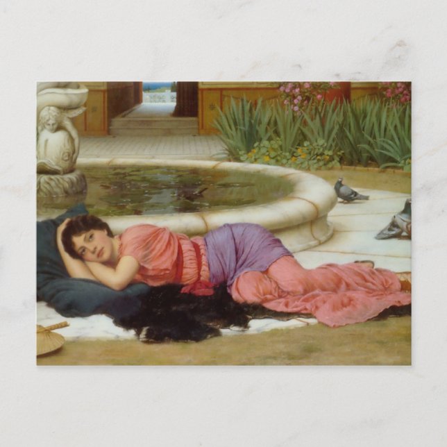 Sweet Nothings (Dolce Far Niente) John Godward Postcard (Front)