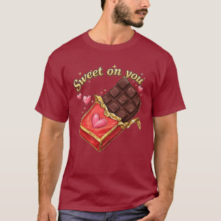 Sweet on You Chocolate Valentine design T-Shirt