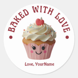 Sweet on You Cute Strawberry Valentine Sticker