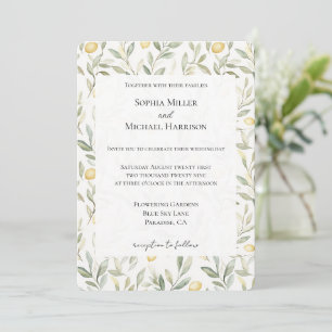 Sweet On You Lemons Wedding Invitation