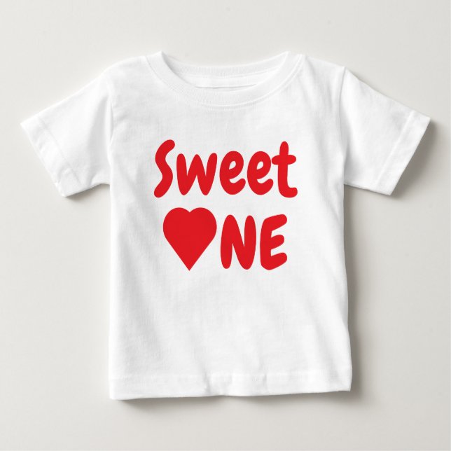 Sweet One 1st Birthday Baby T-Shirt (Front)