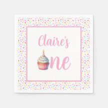 Sweet One 1st Birthday Napkin