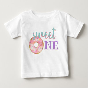 Sweet One Baby Girl First Birthday Outfit Donut Baby T-Shirt