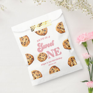 Sweet One Cookies and Milk 1st Birthday Party Favour Bag