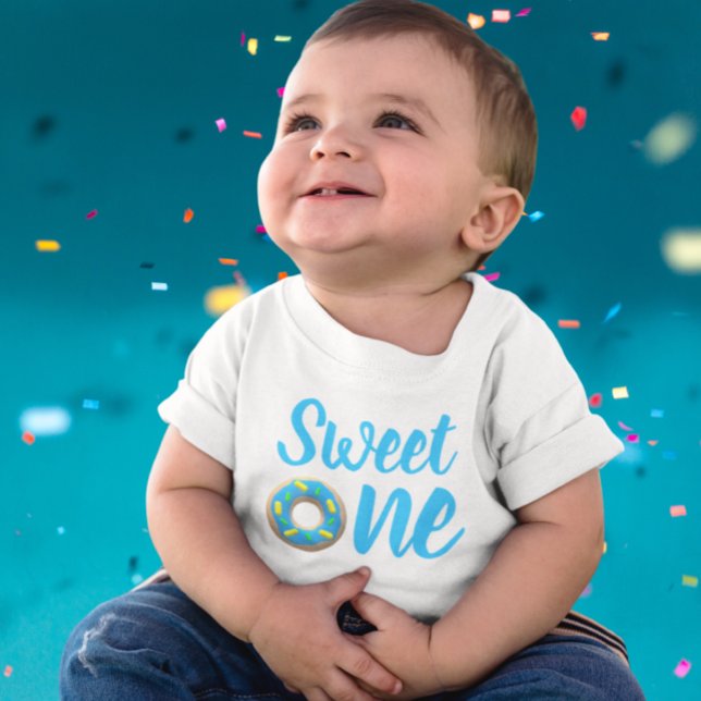 Sweet One Doughnut 1st Birthday Baby T-Shirt (Creator Uploaded)