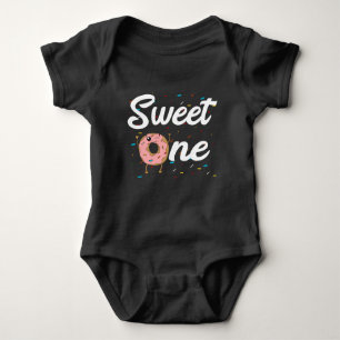 Sweet One Doughnut 1st Birthday Girls Baby Bodysuit