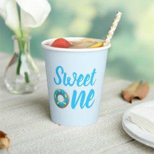 Sweet One Doughnut 1st Birthday Paper Cups