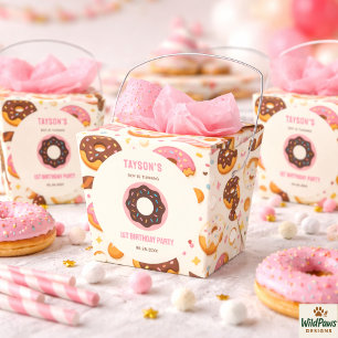 Sweet One Doughnut 1st Birthday Party   Cute Dough Favour Box