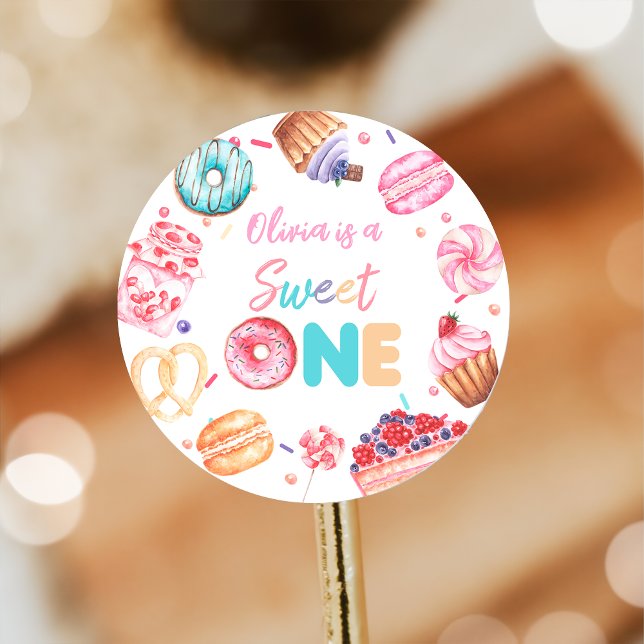Sweet One Doughnut Candy Birthday Sticker (Creator Uploaded)