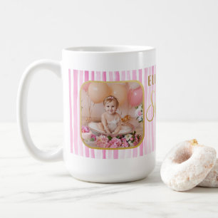 Sweet One Doughnut Photo 1st Birthday Keepsake Coffee Mug