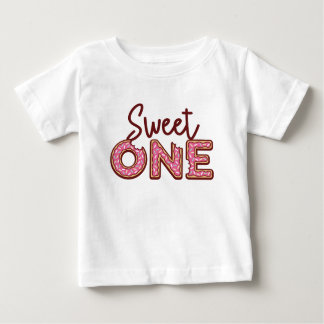 Sweet One First Birthday Doughnut Theme T-Shirt 