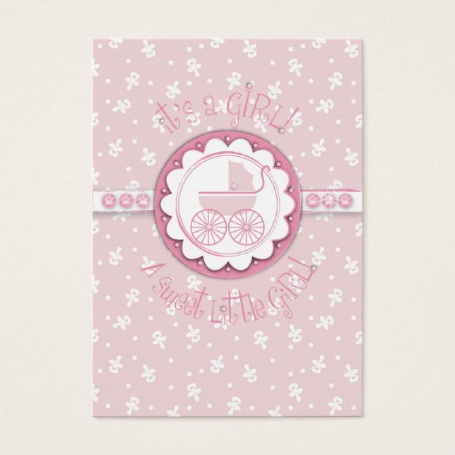 Sweet One Girl Gift Tag (Front)