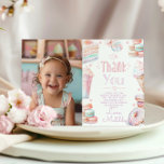 Sweet one ice cream birthday photo thank you card<br><div class="desc">Sweet one ice cream birthday photo thank you card
Matching items available.</div>