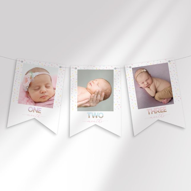 Sweet One Ice Cream First Birthday Photo Banner (Creator Uploaded)