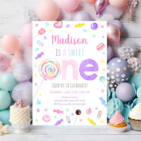 Sweet One Lollipop Candy First Birthday