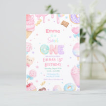 Sweet One Pastel Candy 1st Birthday