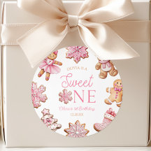 Sweet One Pink Gingerbread 1st Birthday Party