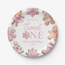 Sweet One Pink Gingerbread 1st Birthday Party