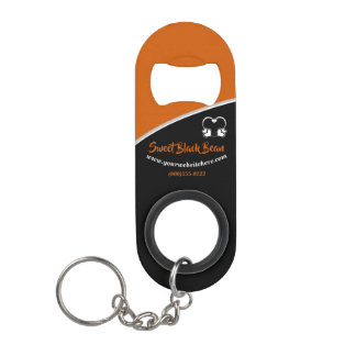 Sweet Orange Bean Promotional Business Keychain