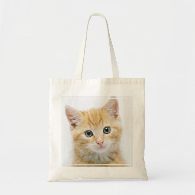 Sweet Orange Tabby Tote Bag (Front)